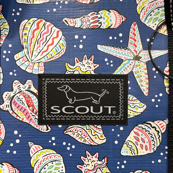 SCOUT Large Deano Tote in Blue Seashell Print NWOT - Picture 2 of 12